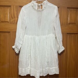Free People Cream Bohemian Dress Size Small